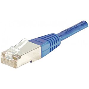 Cordon RJ45 patch F/UTP CAT 6 Bleu -  0,50 m